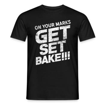 Backen Gebäck - Männer T-Shirt - Schwarz - Vorne - AI Model Male 178 light (178cm)