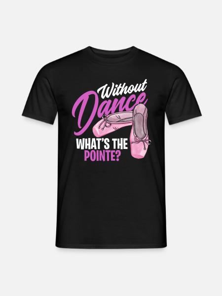 Ballet lace dance en pointe pun - Men's T-Shirt - black