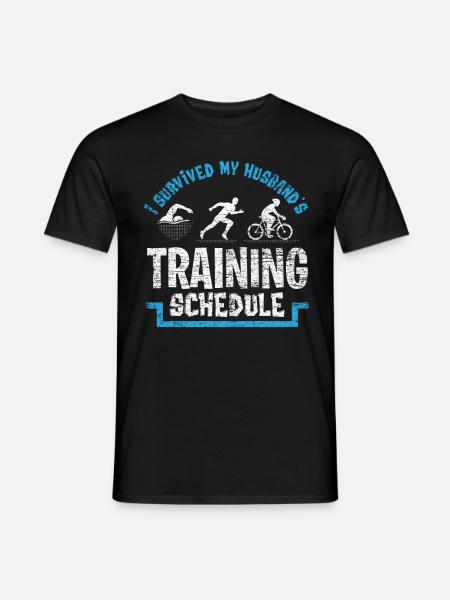 Triathlon Ehemann - Männer T-Shirt - Schwarz
