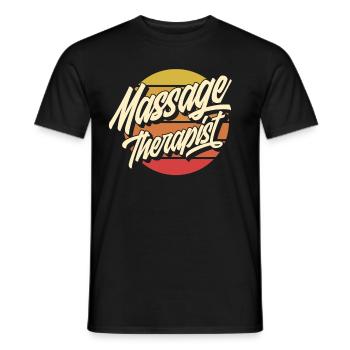 Massagetherapeut Masseur - Männer T-Shirt - Schwarz - Vorne - AI Model Male 178 light (178cm)