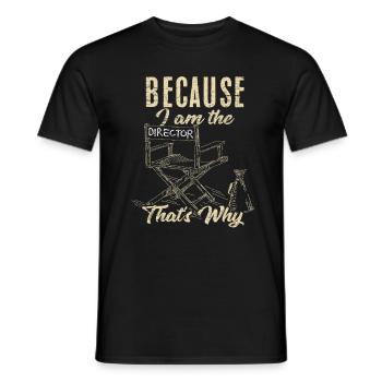 Réalisateur - T-shirt homme - noir - Devant - AI Model Male 178 light (178cm)