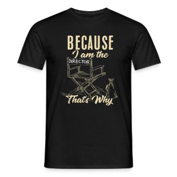 Réalisateur de films - T-shirt homme - noir - Devant - AI Model Male 178 light (178cm)