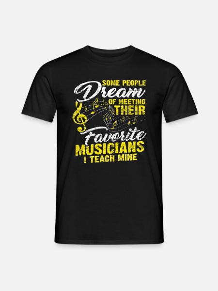 Music Music Teacher - Men's T-Shirt - black