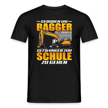 Baggerfahrer Kind - Männer T-Shirt - Schwarz - Vorne - AI Model Male 178 light (178cm)