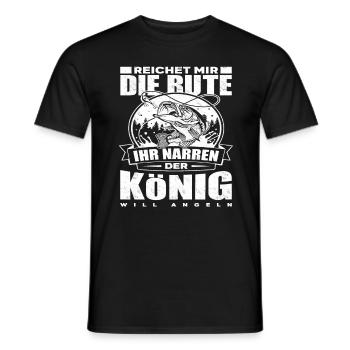 Angeln Angler Lustiger Spruch Angelsport - Männer T-Shirt - Schwarz - Vorne - AI Model Male 178 light (178cm)