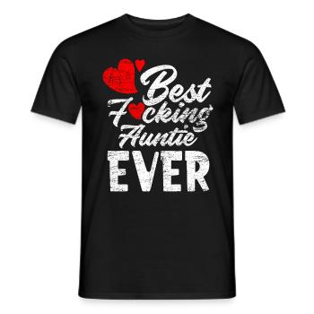 Beste Tante - Männer T-Shirt - Schwarz - Vorne - AI Model Male 178 light (178cm)