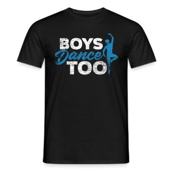 Ballett Junge - Männer T-Shirt - Schwarz - Vorne - AI Model Male 178 light (178cm)