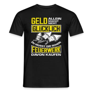 Pyrotechniker Raketen Feuerwerk Lustiger Spruch - Männer T-Shirt - Schwarz - Vorne - AI Model Male 178 light (178cm)