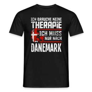 Dänemark Urlaub - Männer T-Shirt - Schwarz - Vorne - AI Model Male 178 light (178cm)