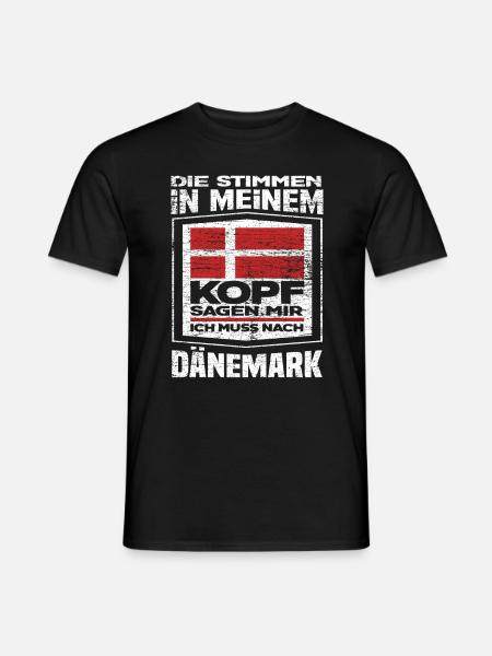 Dänemark Stimmen - Männer T-Shirt - Schwarz
