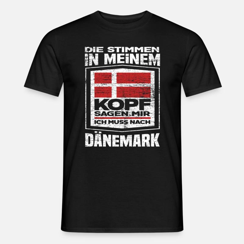 Dänemark Stimmen - Männer T-Shirt - Schwarz