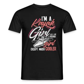 Kayak fille kayakiste - T-shirt homme - noir - Devant - AI Model Male 178 light (178cm)