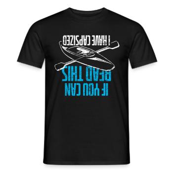 Kajak Wassersport - Männer T-Shirt - Schwarz - Vorne - AI Model Male 178 light (178cm)