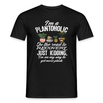 Garden plant lover gift - Men's T-Shirt - black - Front - AI Model Male 178 light (178cm)
