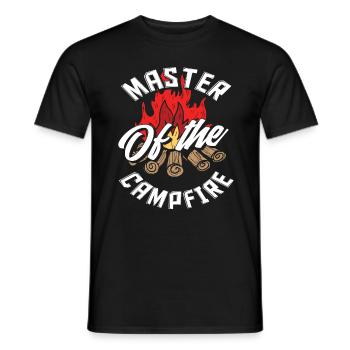 Camper Fire Adventure Camping cadeau - T-shirt homme - noir - Devant - AI Model Male 178 light (178cm)