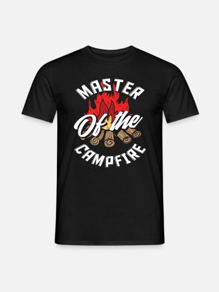 Camper Fire Adventure Camping Gift - Men's T-Shirt - black