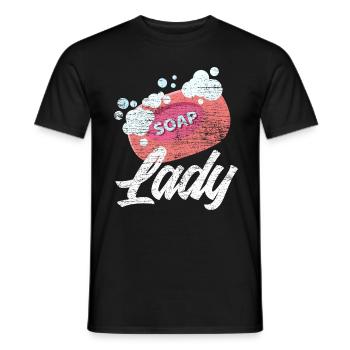 Seife machen Frau - Männer T-Shirt - Schwarz - Vorne - AI Model Male 178 light (178cm)
