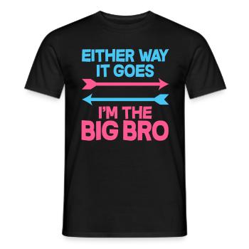 Le sexe des frères et sœurs révèle une fête de bébé - T-shirt homme - noir - Devant - AI Model Male 178 light (178cm)