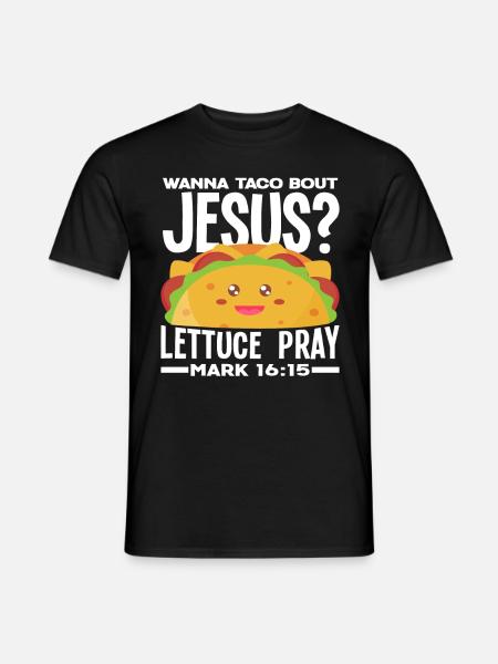 Jesus Taco Pun Funny Gift - Men's T-Shirt - black
