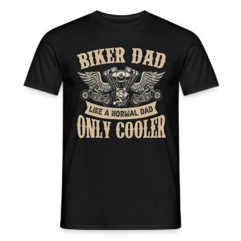 Moto père cadeau de la fête des pères - T-shirt homme - noir - Devant - AI Model Male 178 light (178cm)