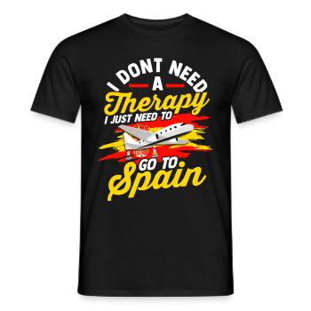 Espagne Tshirt Andalousie Spain Matador cadeau - T-shirt homme - noir - Devant - AI Model Male 178 light (178cm)