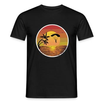 Parachute - T-shirt homme - noir - Devant - AI Model Male 178 light (178cm)