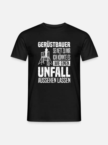 Gerüstbauer Gerüstbaumonteur Gerüstbau Beruf - Männer T-Shirt - Schwarz