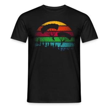 Fallschirm Skydive Fallschirmspringer Geschenk - Männer T-Shirt - Schwarz - Vorne - AI Model Male 178 light (178cm)