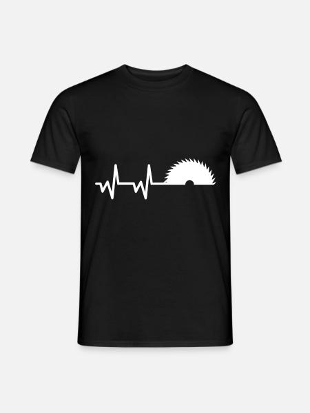 Heartbeat Saege - Men's T-Shirt - black