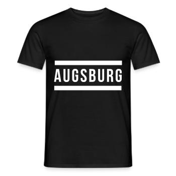 Augsburg Deutschland deutsche Stadt - Männer T-Shirt - Schwarz - Vorne - AI Model Male 178 light (178cm)