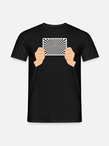Siemensstern -handlich - Männer T-Shirt - Schwarz