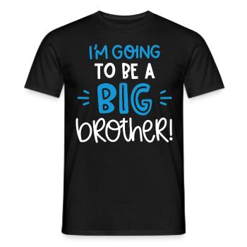 Im going to be a brother Gift - Männer T-Shirt - Schwarz - Vorne - AI Model Male 178 light (178cm)