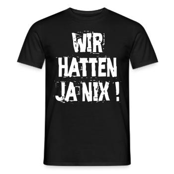 We had nothing - The Old School TShirt - Men's T-Shirt - black - Front - AI Model Male 178 light (178cm)