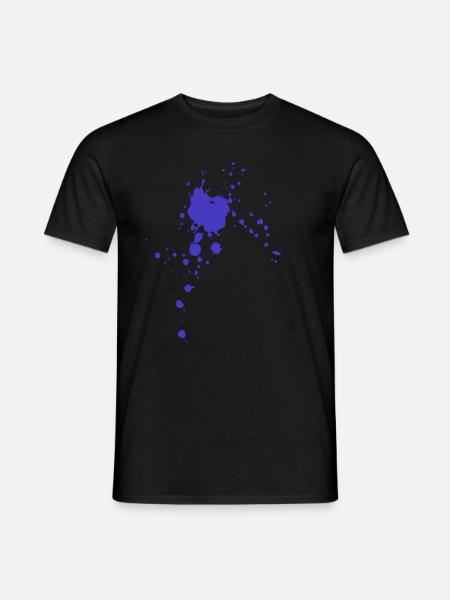Farbklecks Farbspritzer Geschenkidee - Männer T-Shirt - Schwarz