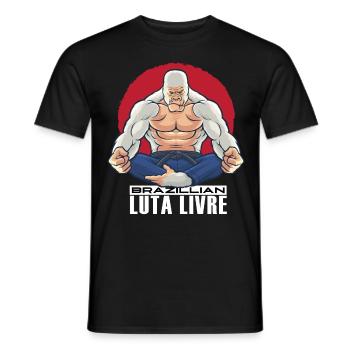 Luta Livre Brazillian - Men's T-Shirt - black - Front - AI Model Male 178 light (178cm)