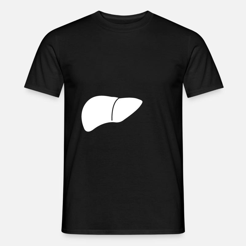 Leber - Männer T-Shirt - Schwarz