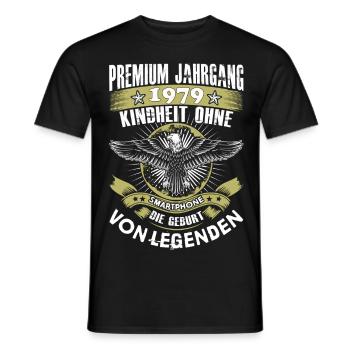 1979.png - Männer T-Shirt - Schwarz - Vorne - AI Model Male 178 light (178cm)