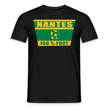Nantes football - T-shirt homme - noir - Devant - AI Model Male 178 light (178cm)