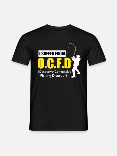 FISHING FUNNY - T-shirt herr - svart