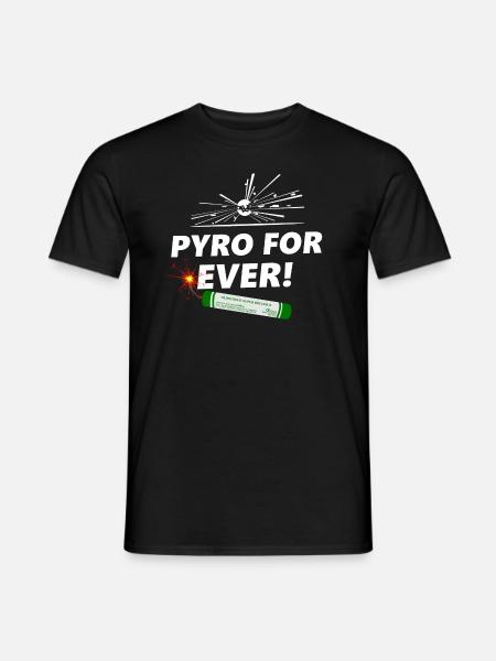 pyro for ever - Men's T-Shirt - black