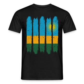 Ruanda - Männer T-Shirt - Schwarz - Vorne - AI Model Male 178 light (178cm)