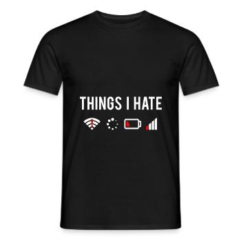 Geek cadeau nerd - T-shirt homme - noir - Devant - AI Model Male 178 light (178cm)