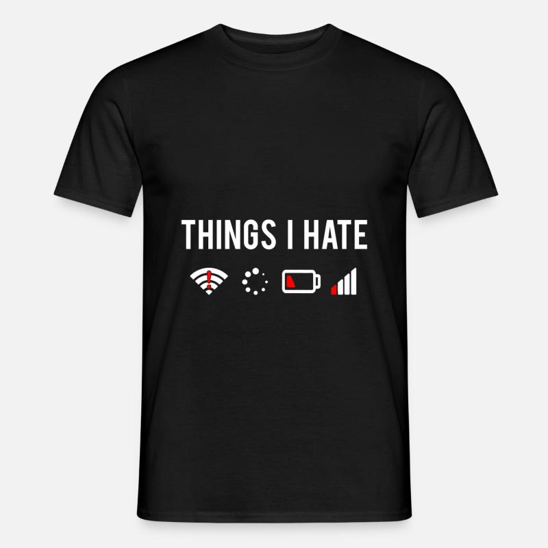 Nerd Geschenk Geek - Männer T-Shirt - Schwarz