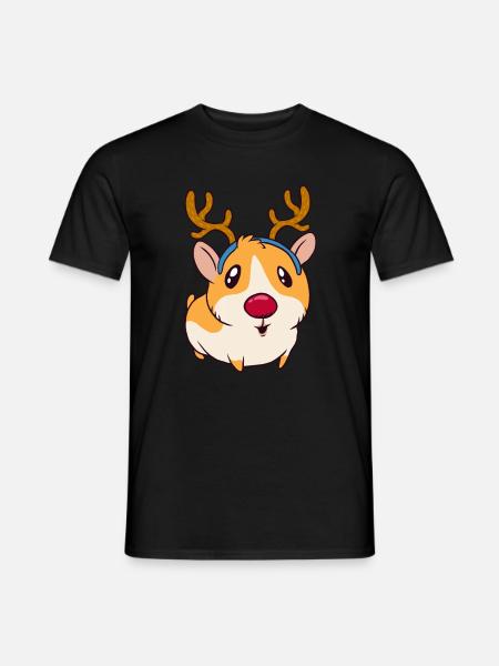Hamster - Männer T-Shirt - Schwarz