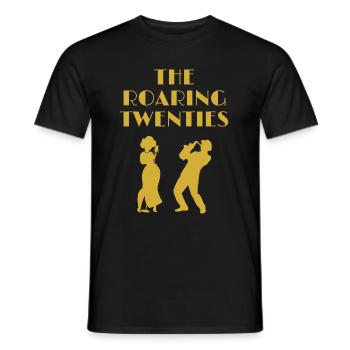 Roaring Twenties Jazz Age 1920 Golden 20 - T-shirt homme - noir - Devant - AI Model Male 178 light (178cm)