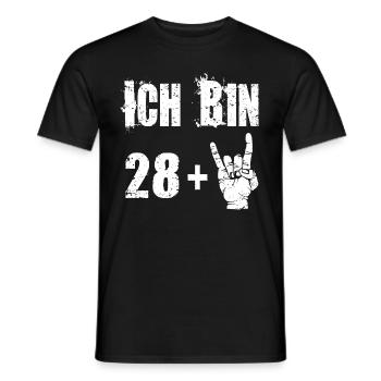 30th birthday 30 years of metal greeting fork - Men's T-Shirt - black - Front - AI Model Male 178 light (178cm)
