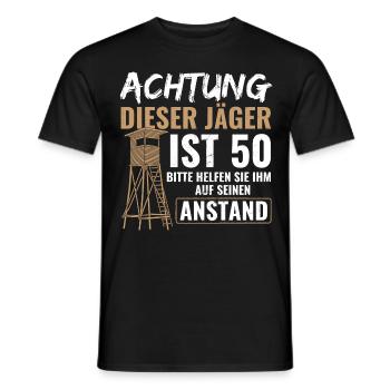 Jagen Jäger Jagd - Männer T-Shirt - Schwarz - Vorne - AI Model Male 178 light (178cm)