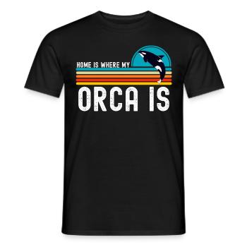 Orca - T-shirt homme - noir - Devant - AI Model Male 178 light (178cm)