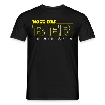 Möge das Bier in mir sein - Männer T-Shirt - Schwarz - Vorne - AI Model Male 178 light (178cm)