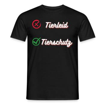 Pro Tierschutz - Männer T-Shirt - Schwarz - Vorne - AI Model Male 178 light (178cm)